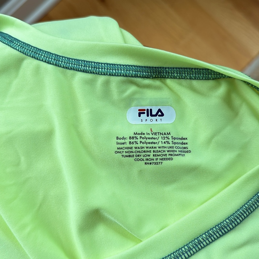 TWO for ONE Fila Sport Brand Activewear Workout Tops. Size LARGE. - Picture 7 of 8